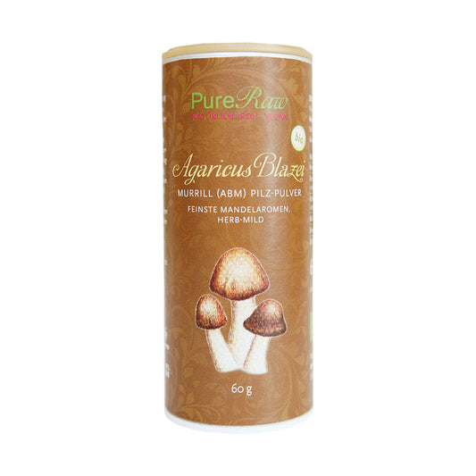 Agaricus Pilz Pulver / Mandelpilz (Bio & Roh) 60 g