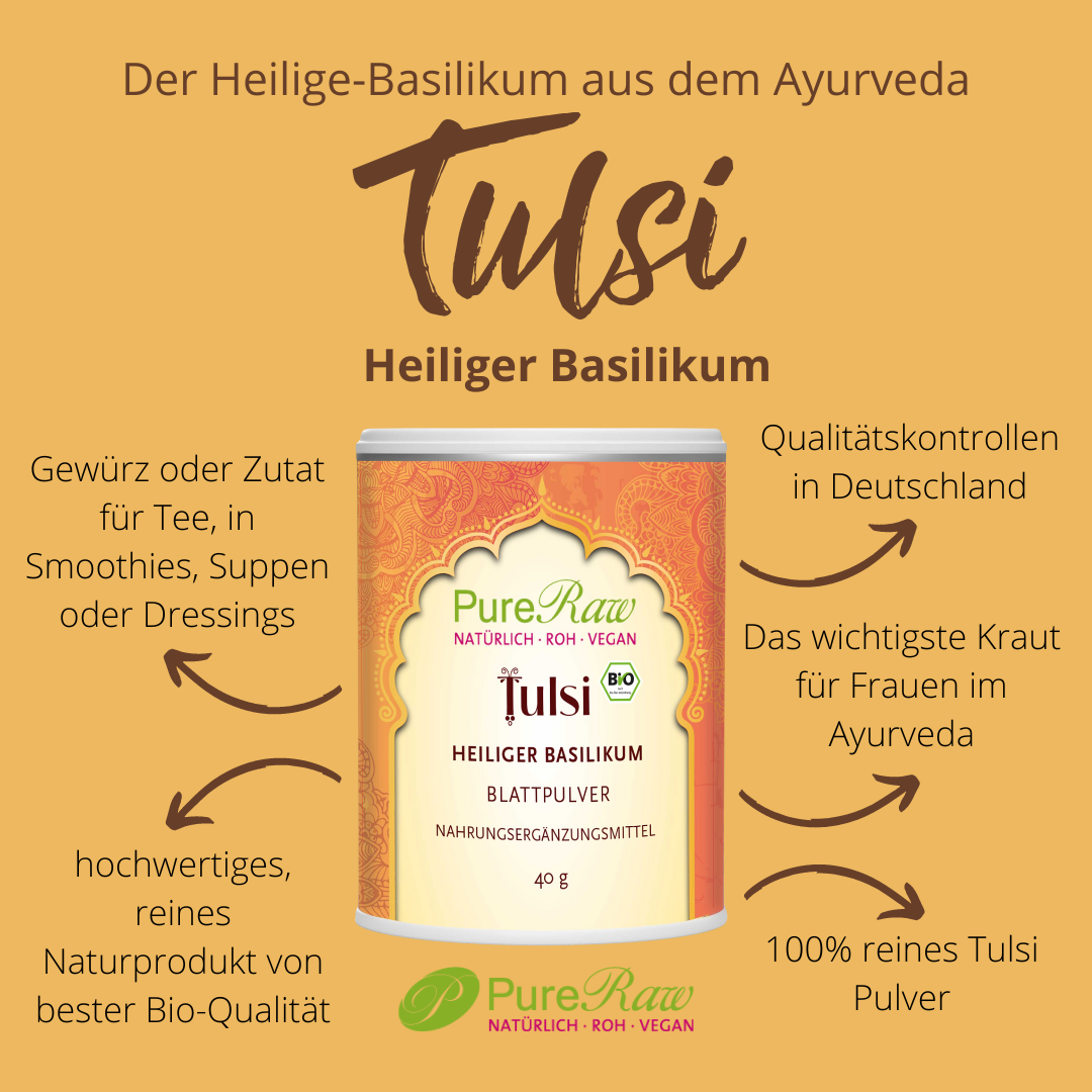 Tulsi Pulver / Heiliger Basilikum (Bio) 40 g