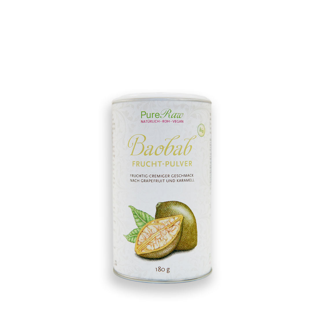 Baobab Frucht Pulver (Bio & Roh) 180 g