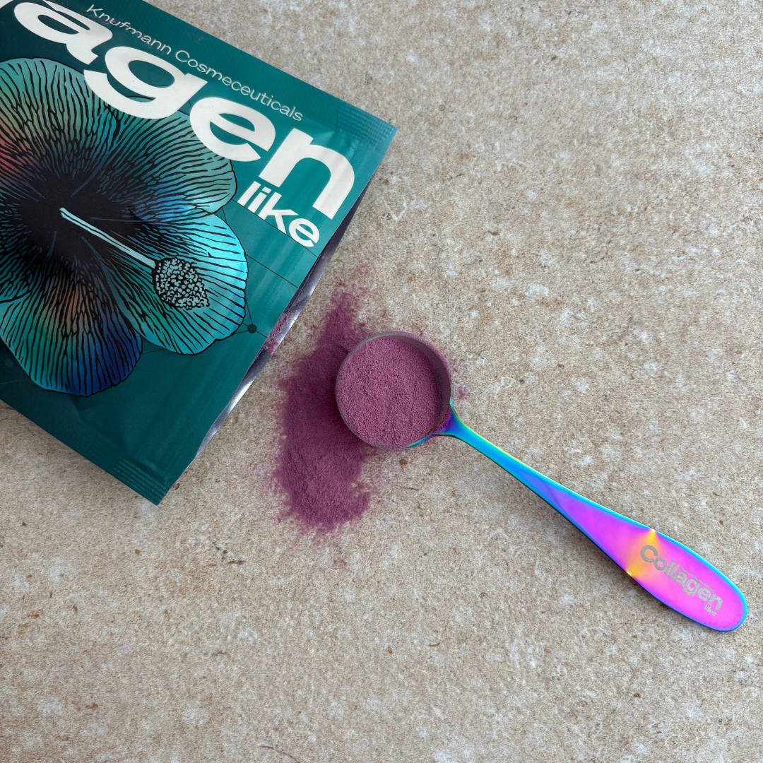 CollagenLike measuring spoon (jewelry design) approx. 6 ml, in rainbow look