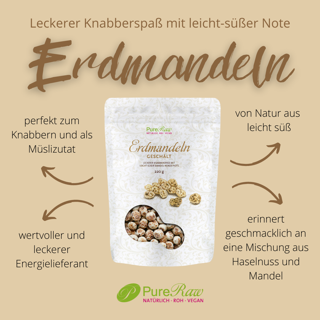 Erdmandel Kerne / Tigernuts (Roh) 220 g