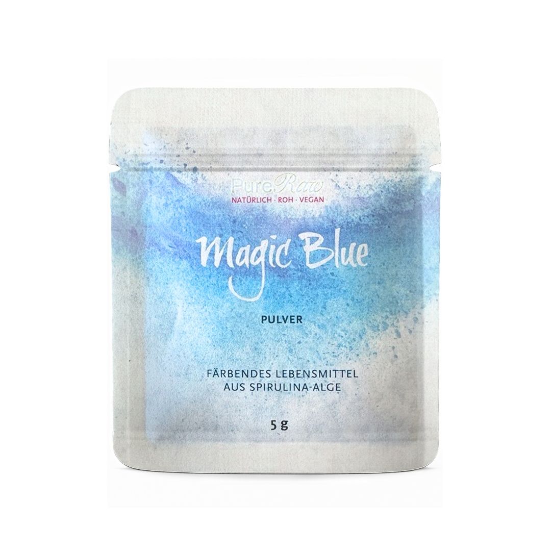 Magic Blue 5-g-Portionspackung in Vorderansicht