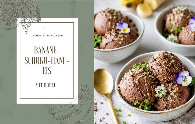 Banane-Schoko-Hanf-Eis mit BOBEI