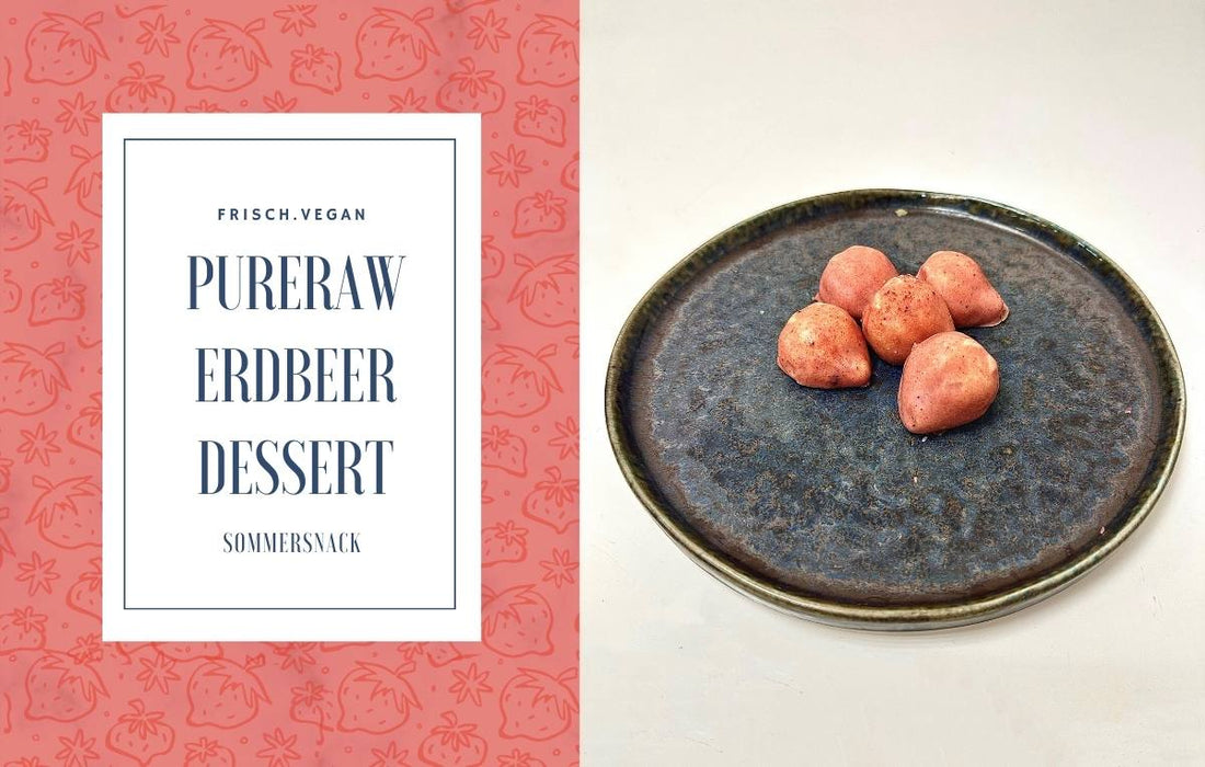 PureRaw Erdbeer-Dessert - der virale Sommer-Snack