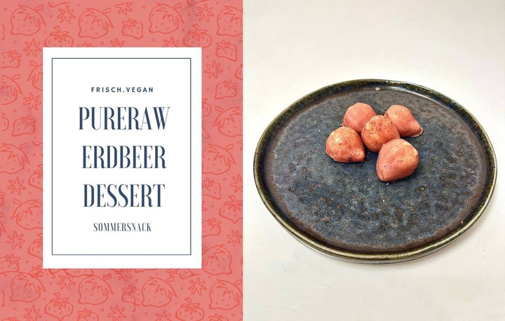 PureRaw Erdbeer-Dessert - der virale Sommer-Snack