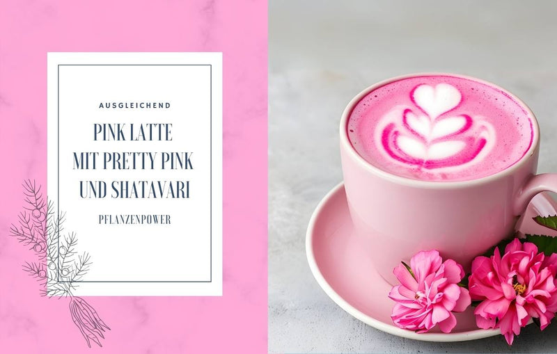 Pink Latte mit Pretty Pink und Shatavari
