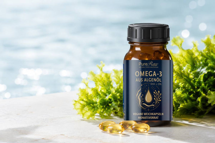 Omega-3 aus Algen Dose mit einzelnen Kapseln 
