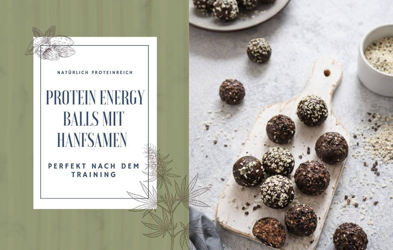 Protein Energy Balls mit Hanfsamen