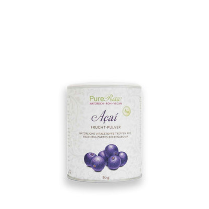 Acai Frucht Pulver (Bio & Roh) 80 g