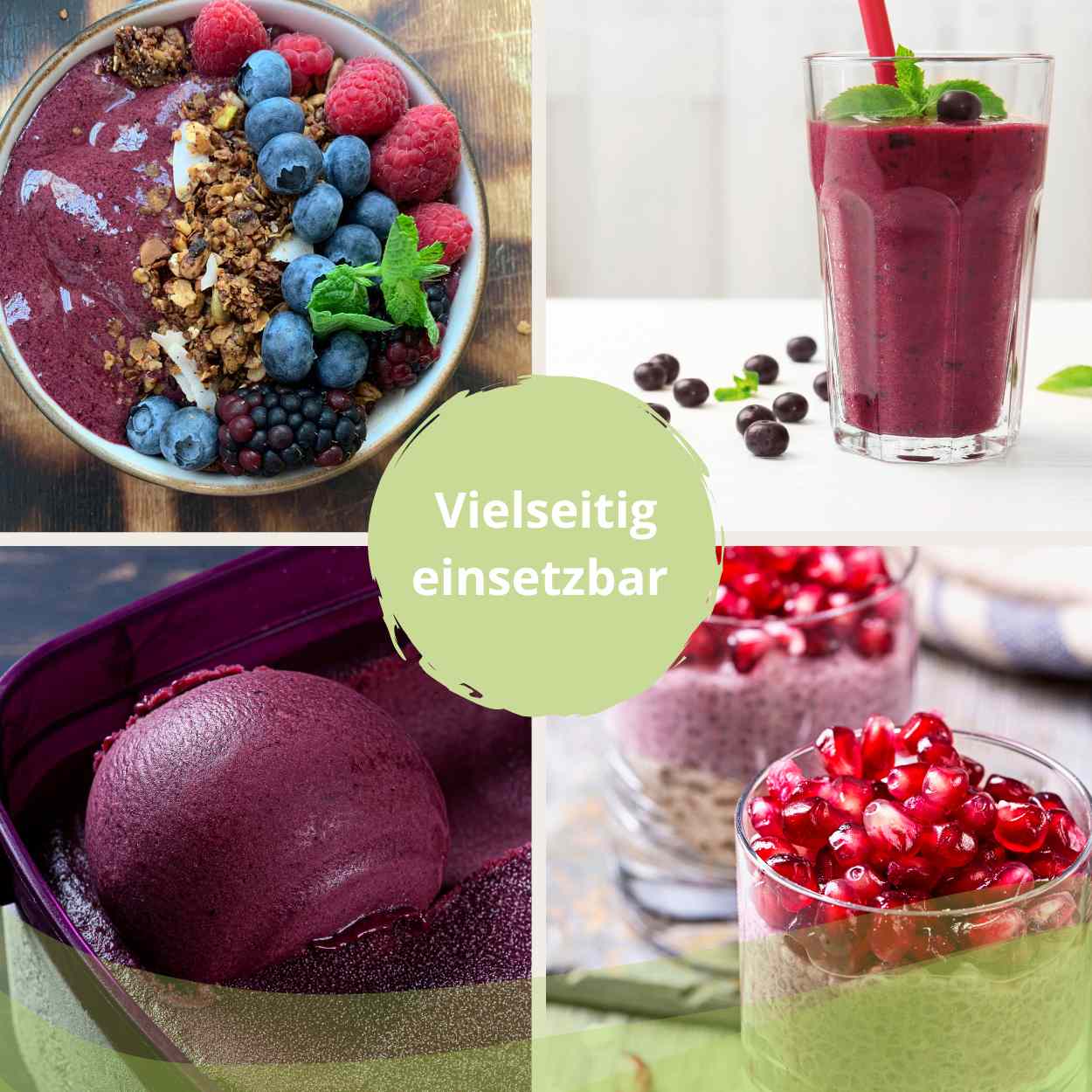 Acai Frucht Pulver (Bio & Roh) 80 g