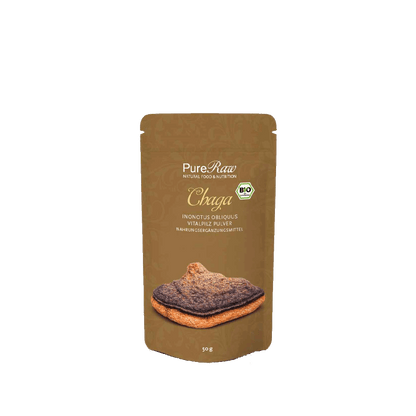 Chaga Pilz Pulver (Inonotus obliquus), (Bio & Roh) 50 g