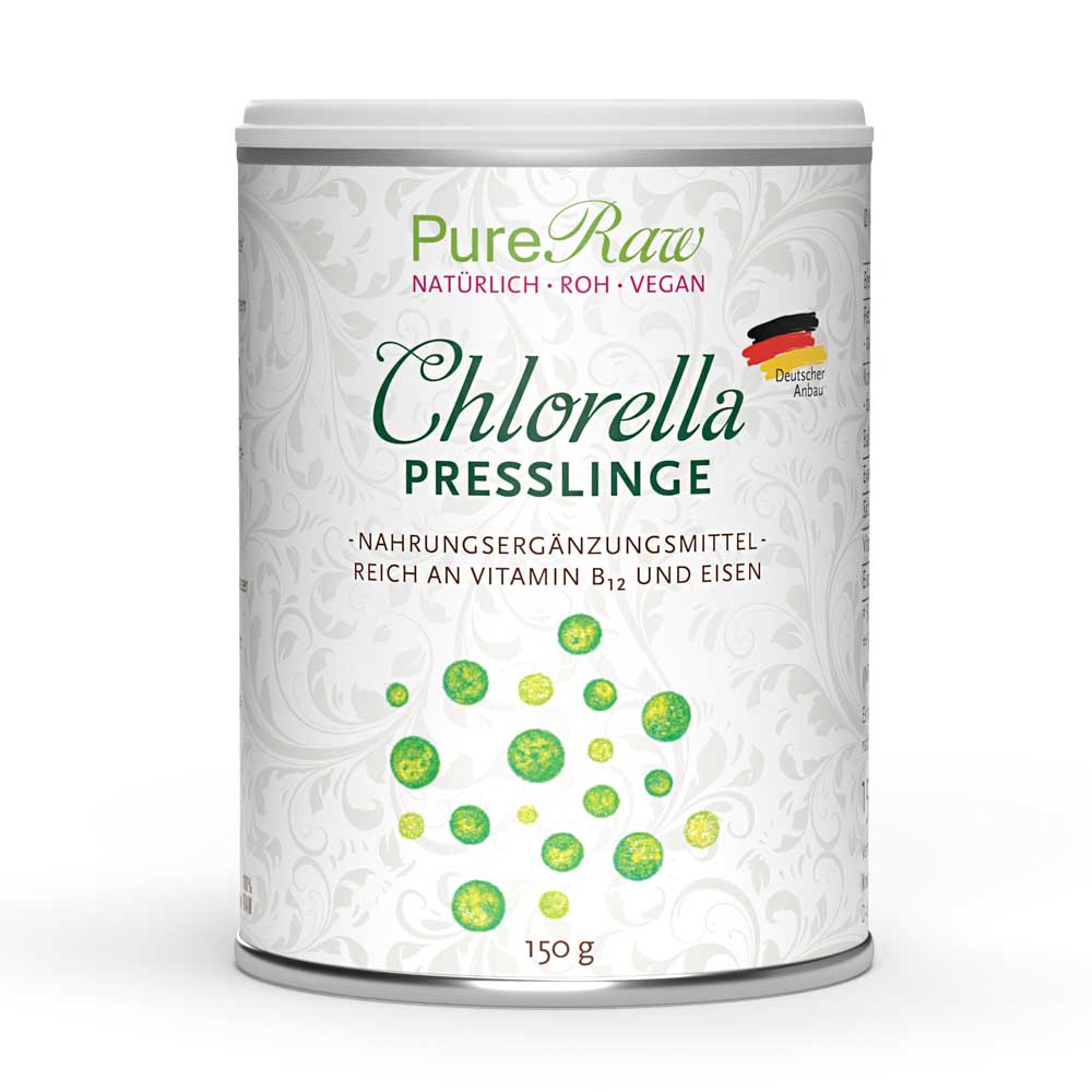 Chlorella Presslinge 150 g (Deutschland), (Roh)  & Spirulina Presslinge 150 g (Deutschland), (Roh)