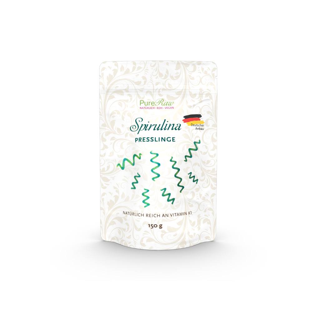 Chlorella Presslinge 150 g (Deutschland), (Roh)  & Spirulina Presslinge 150 g (Deutschland), (Roh)
