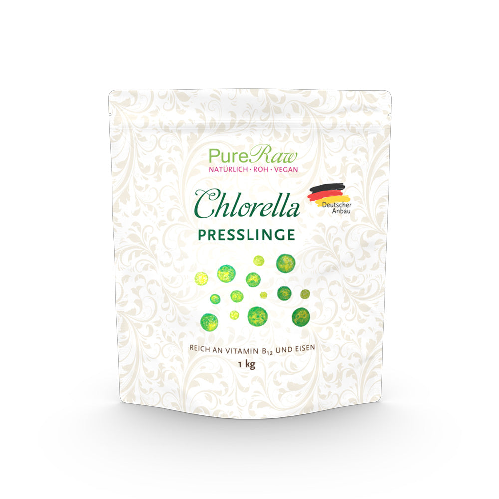 Chlorella Presslinge 1 Kg (Deutschland), (Roh)  & Spirulina Presslinge 850 g (Deutschland), (Roh)