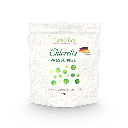 Chlorella Presslinge 1 Kg (Deutschland), (Roh)  & Spirulina Presslinge 850 g (Deutschland), (Roh)