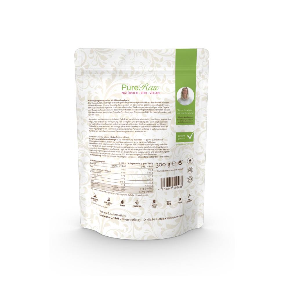 Chlorella Presslinge (Deutschland), (Roh)