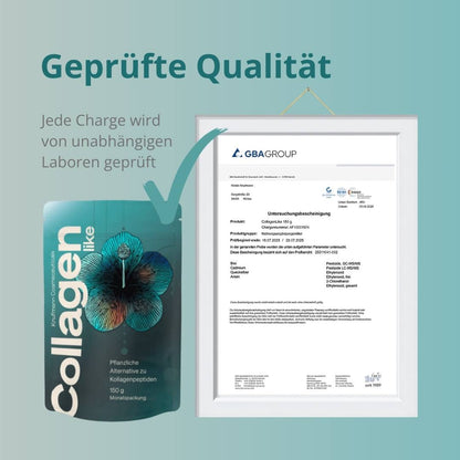 PureRaw CollagenLike mit regelmäßigen Qualitätskontrollen und Laboranalyse