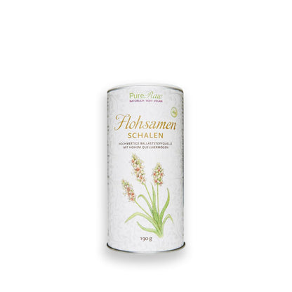 Flohsamen Schalen (Bio & Roh) 190 g