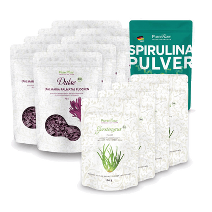 Vorteilspack Heavy Metal Detox Set 4-Monats-Pack mit deutscher Spirulina