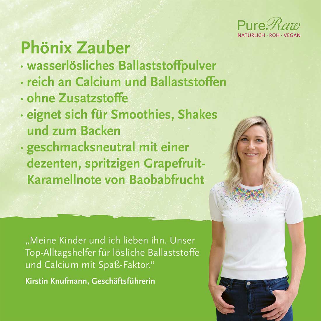 Phönix Zauber, Magisch oranges Ballaststoffpulver