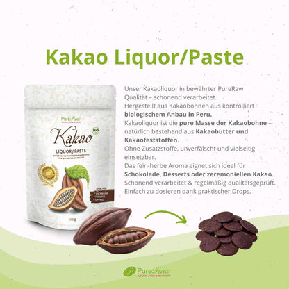 Kakao Liquor / Paste, Sorte Criollo, (Bio & Roh)  250 g
