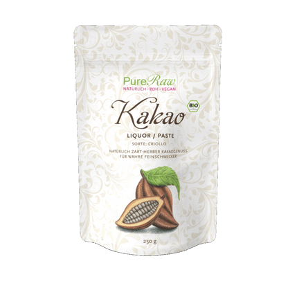 Kakao Liquor / Paste, Sorte Criollo, (Bio & Roh)  250 g