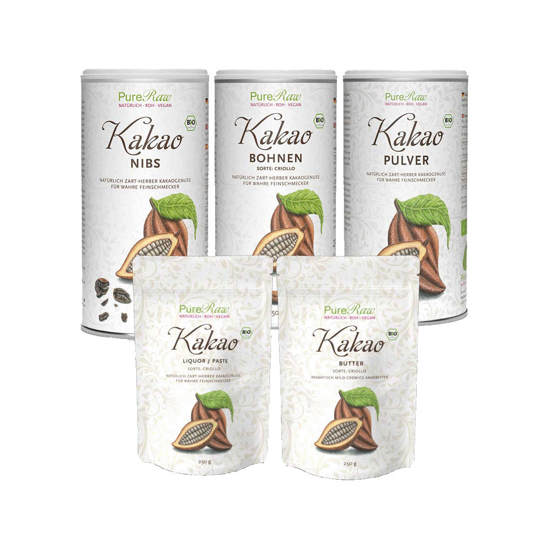 Kakao Probierset (Bio & Roh)