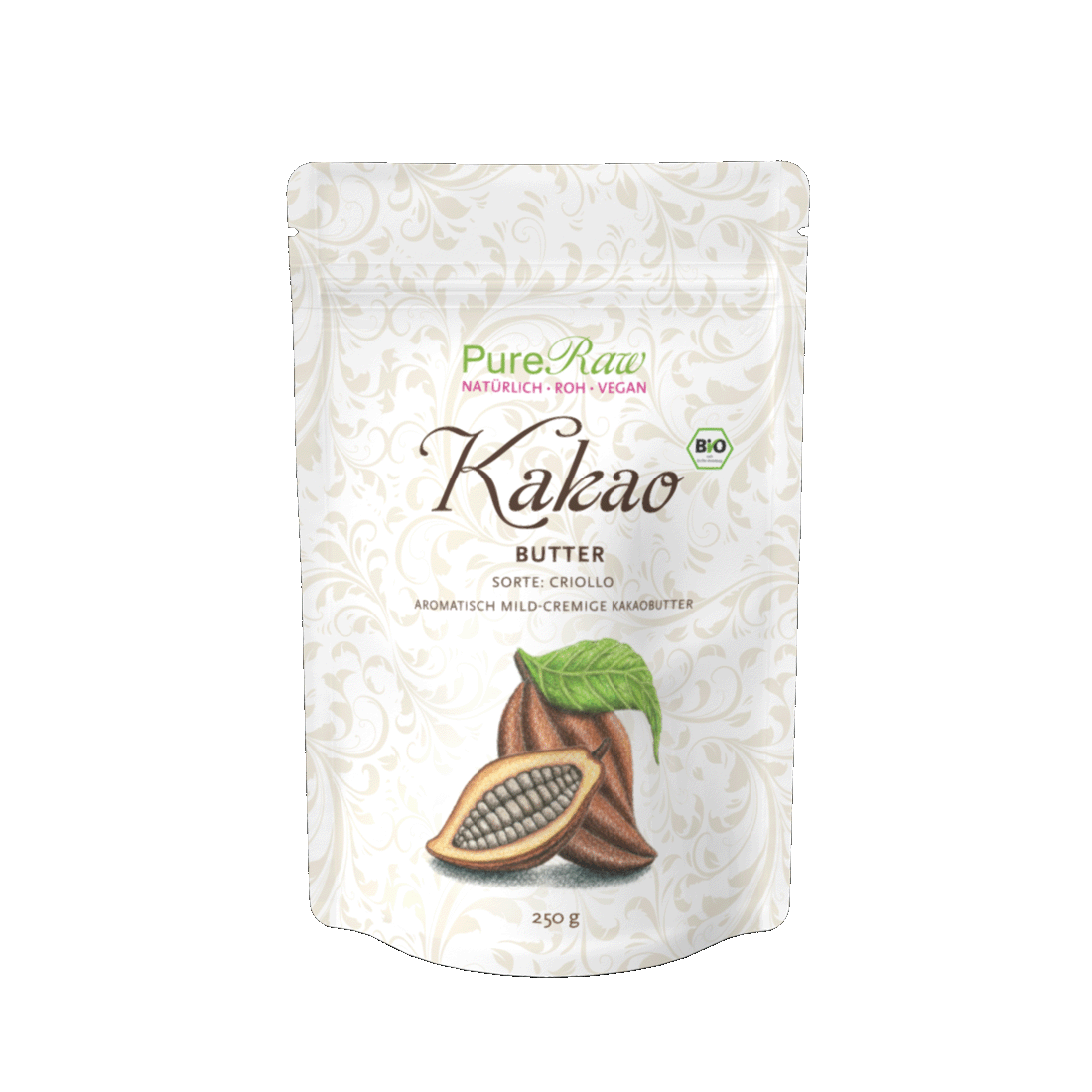 Cocoa butter, Criollo variety (Organic & Raw) 250 g
