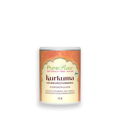 Kurkuma, gemahlen (Bio & Roh) 55 g