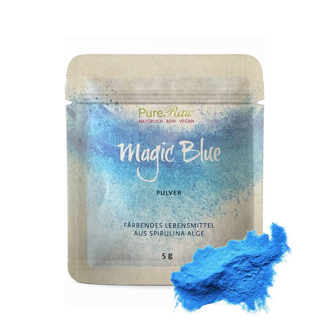 Magic Blue  (färbendes Lebensmittel Pulver aus Spirulina-Alge)