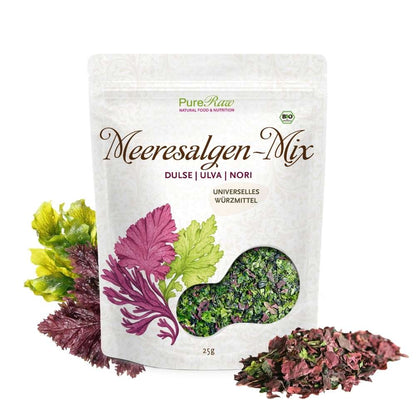 Meeresalgen-Mix I 25g I PureRaw I Dulse, Ulva, Nori