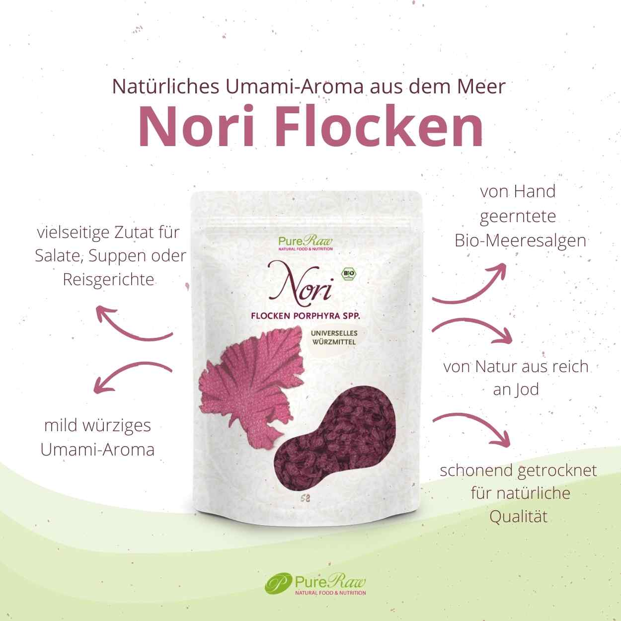 Nori Flocken (Bio & Roh) 15 g