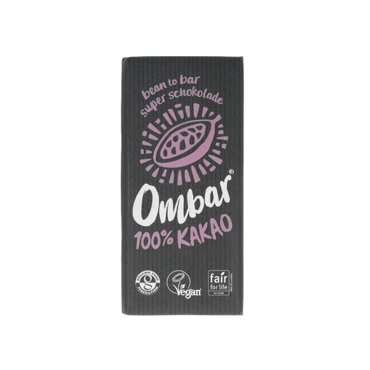 Ombar 100% Cacao Chocolate (Organic & Raw) 70g