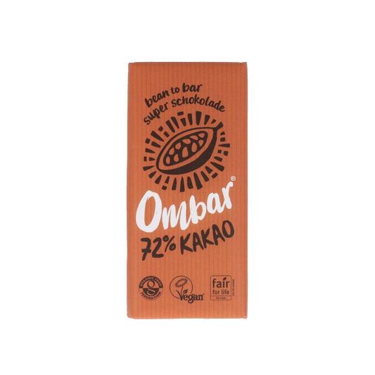 Ombar 72% Chocolate (Organic & Raw) 70 g