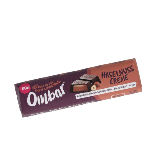 Ombar Hazelnut Cream Bar (Organic & Raw) 42g