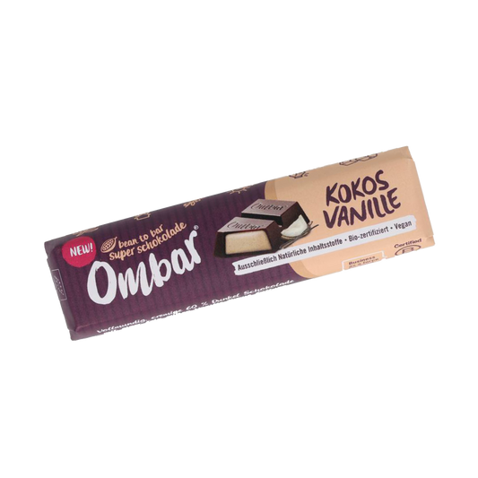 Ombar Coconut Vanilla Bar (Organic & Raw) 42 g