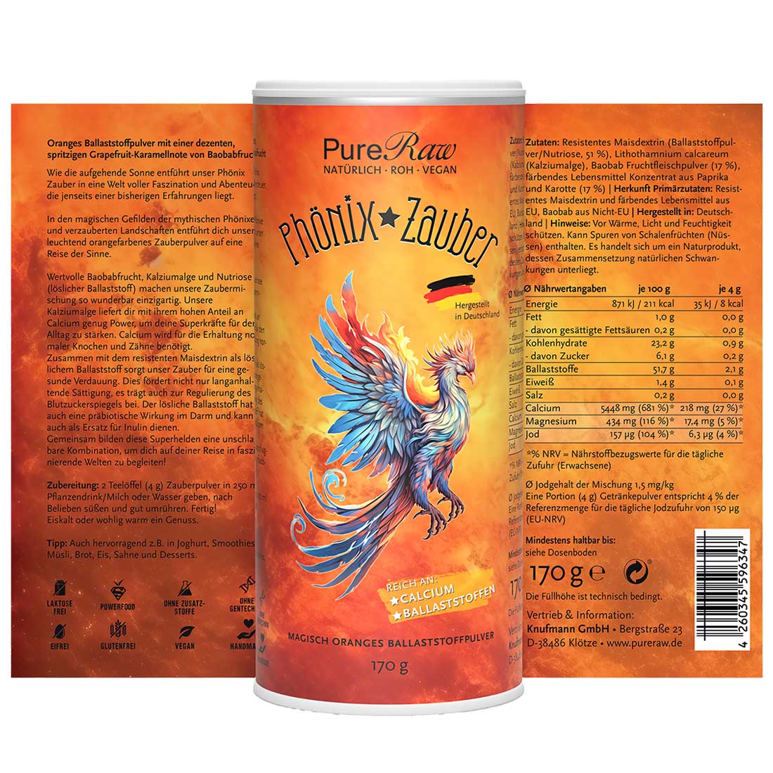 Phönix Zauber, Magisch oranges Ballaststoffpulver