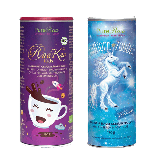 Value Pack: RawKao Kids 170 g (Organic & Raw) & Unicorn Magic 170 g
