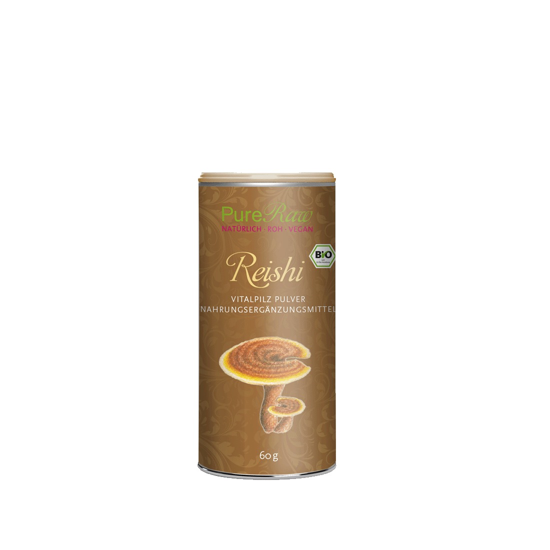 Reishi Pilz Pulver Premium (Ganoderma lucidum), (Bio) 60 g