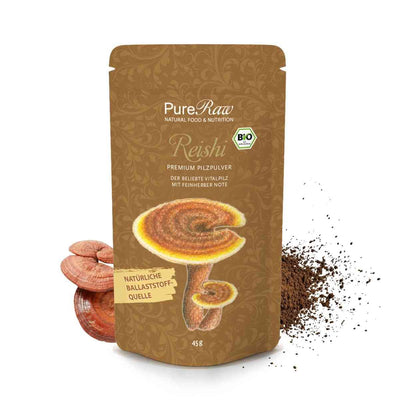 Reishi Pilz Pulver Premium (Ganoderma lucidum), (Bio) 45 g