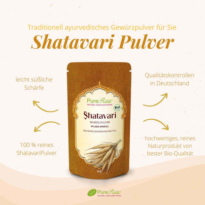 Shatavari Pulver (Bio & Roh) 50 g