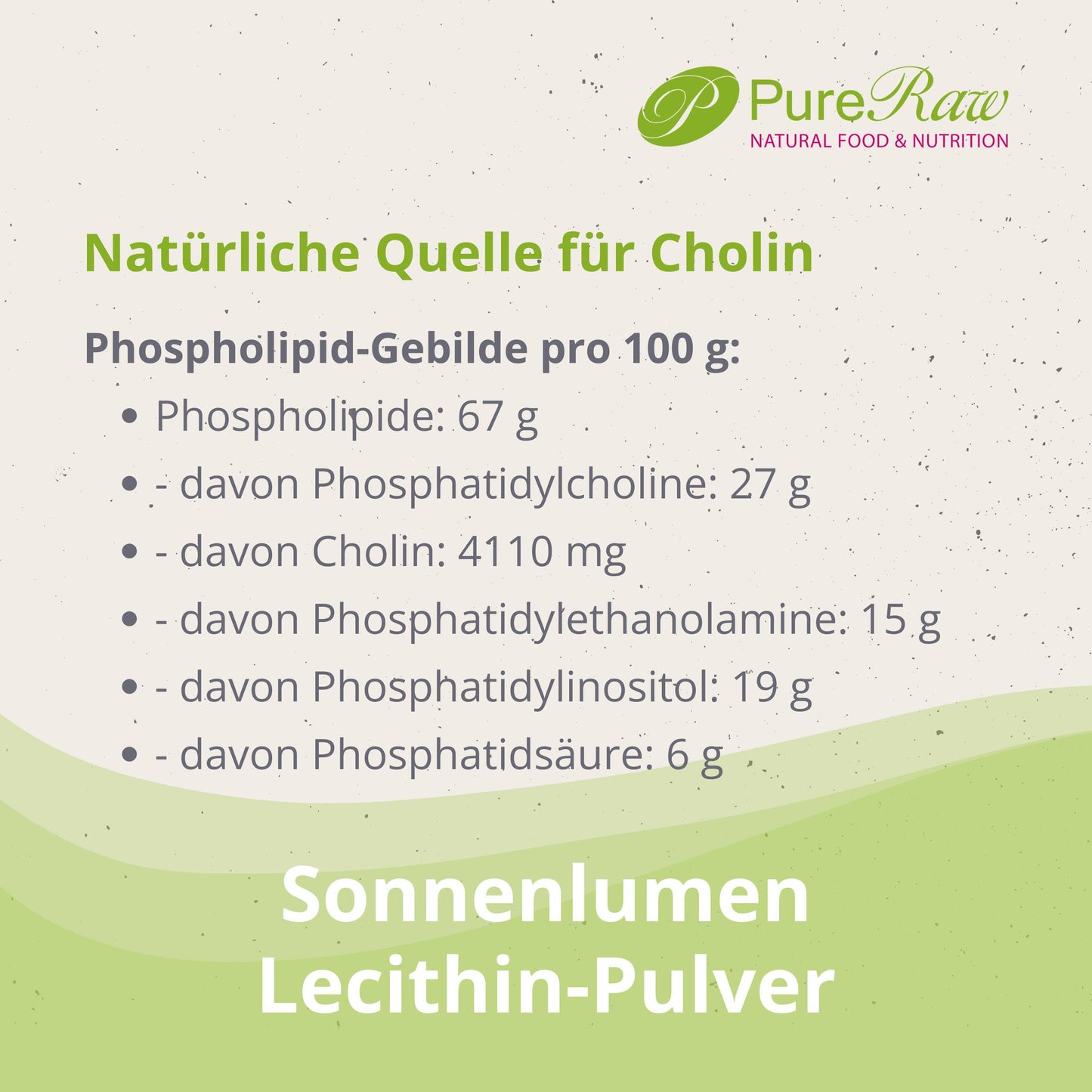 Sonnenblumenlecithin Pulver