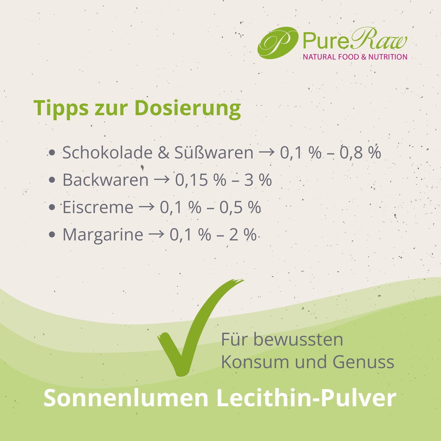 Sonnenblumenlecithin Pulver