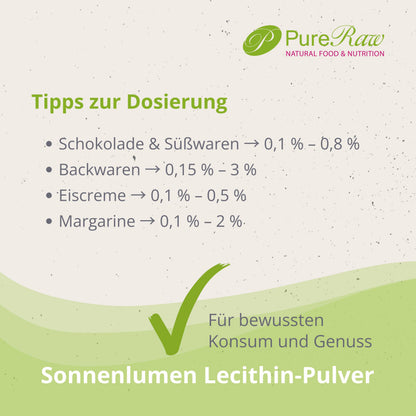 Sonnenblumenlecithin Pulver