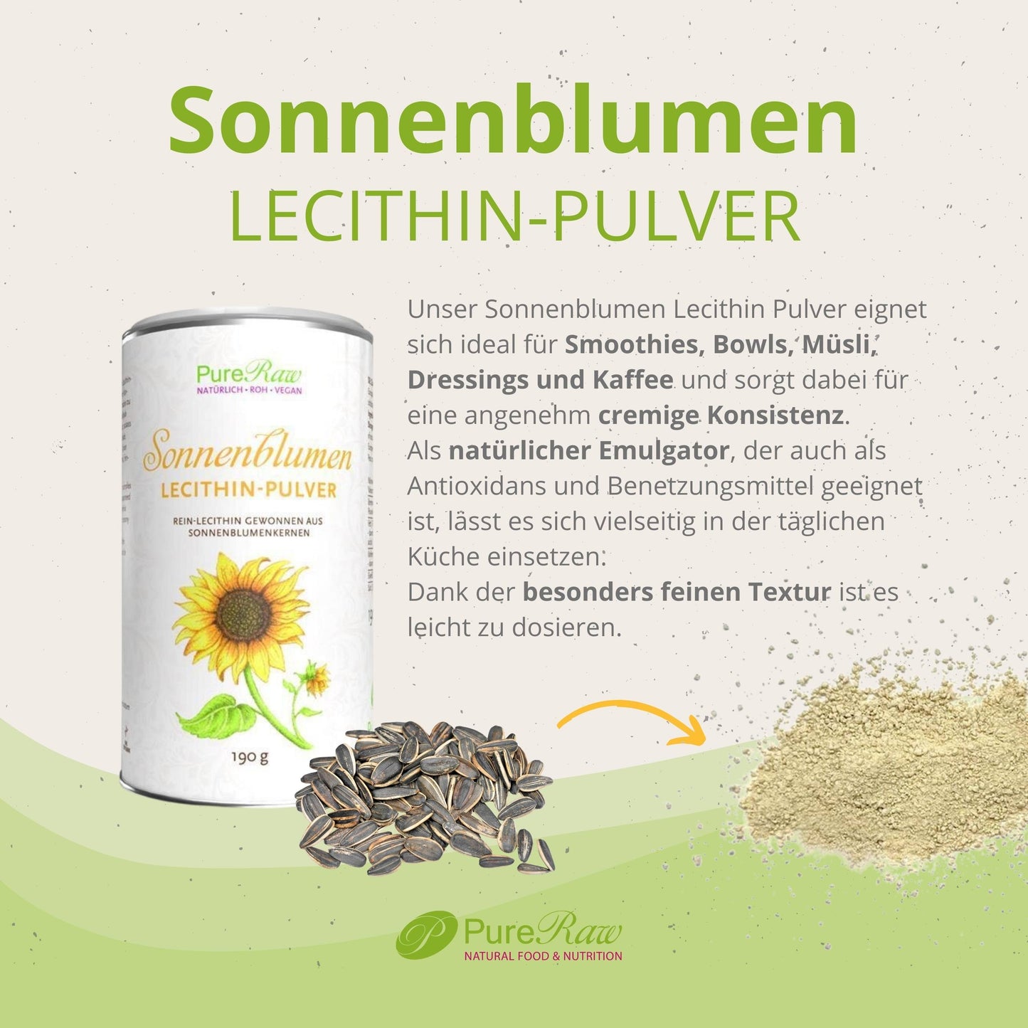 Sonnenblumenlecithin Pulver
