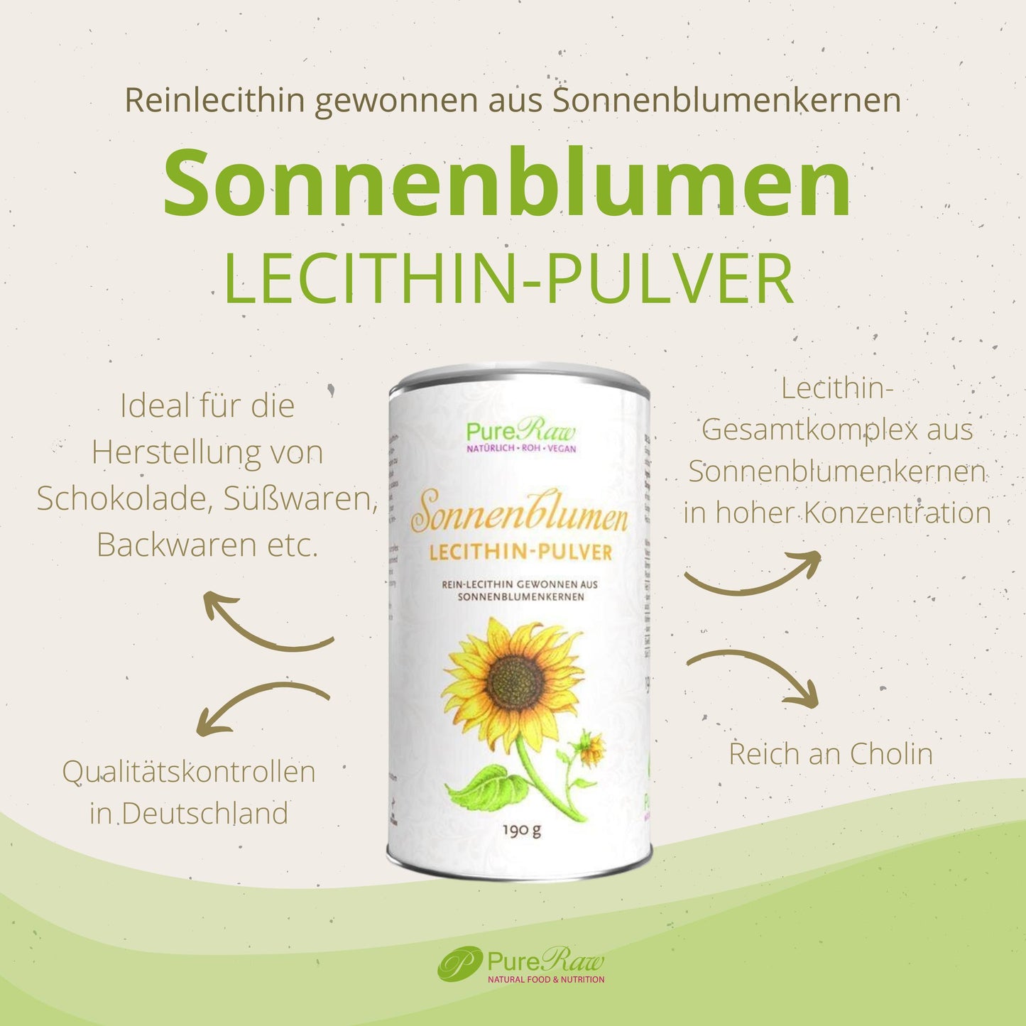Sonnenblumenlecithin Pulver