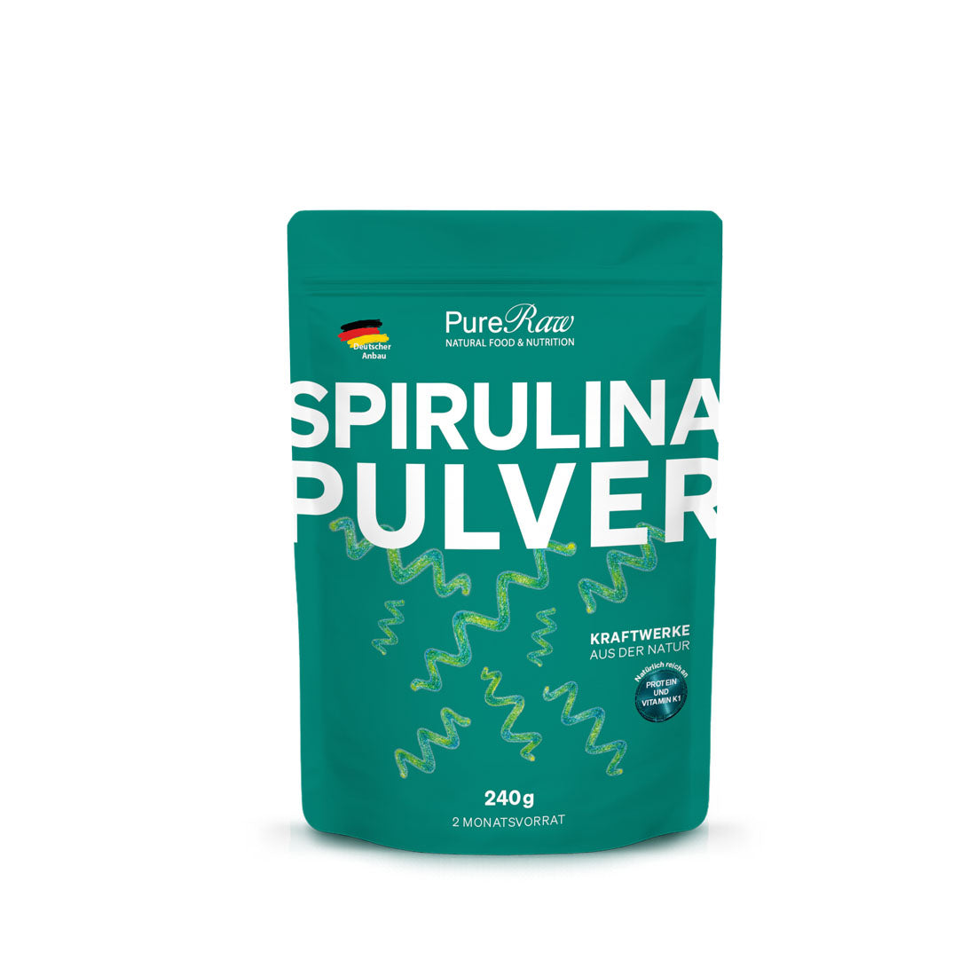 Spirulina Pulver (Deutschland), (Roh)  240 g
