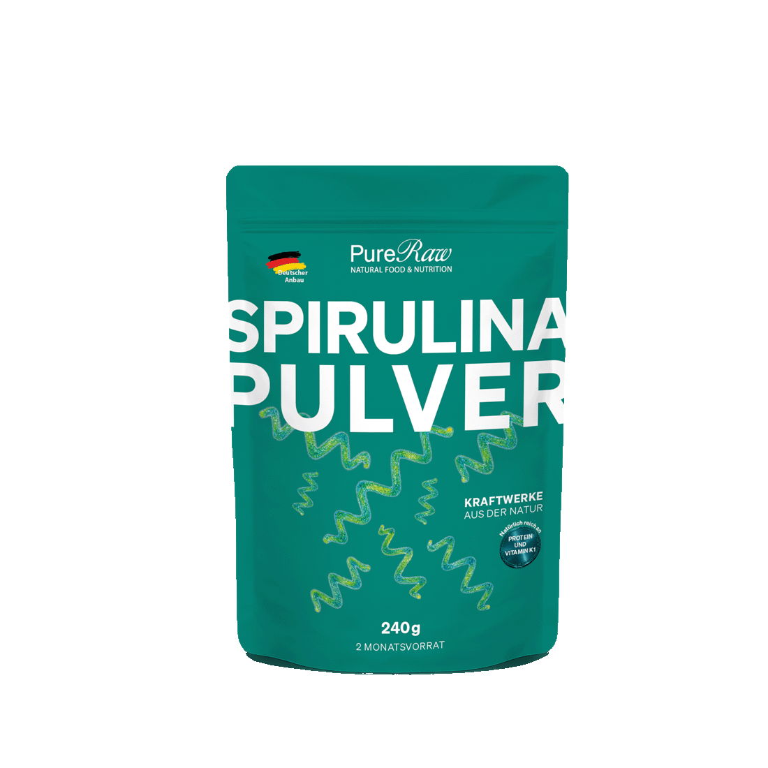 Spirulina Pulver (Deutschland), (Roh)  240 g