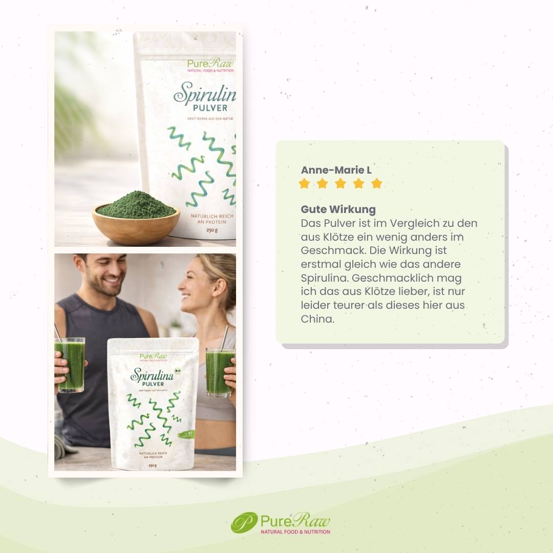 Spirulina Pulver (Bio & Roh)  250 g