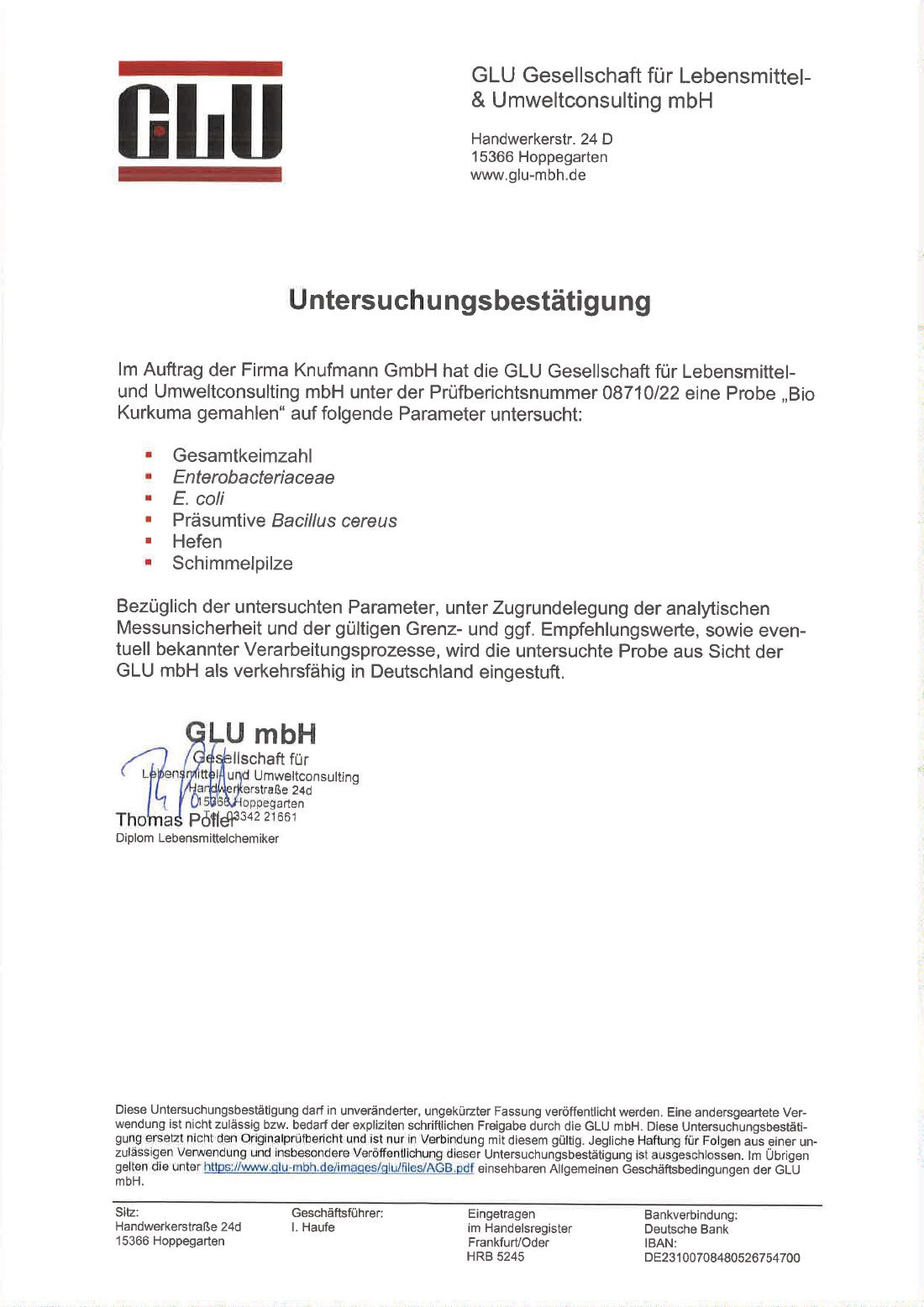 Kurkuma, gemahlen (Bio & Roh) 55 g
